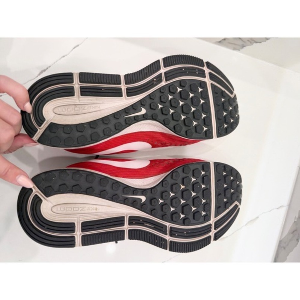 Nike Air Zoom Pegasus 34 Womens Red White Running Shoes 887017-601 Size 8 - Picture 5 of 6